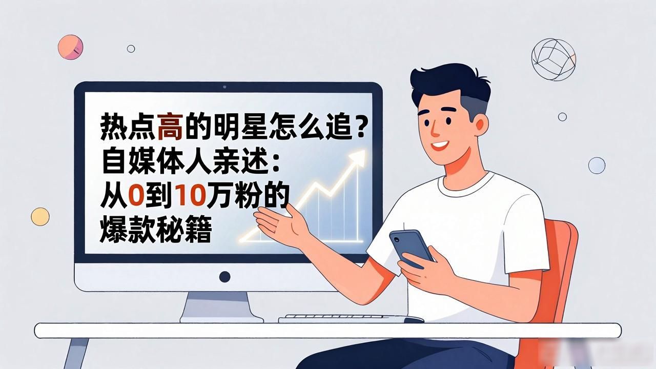 热点高的明星怎么追？自媒体人亲述：从0到10万粉的爆款秘籍