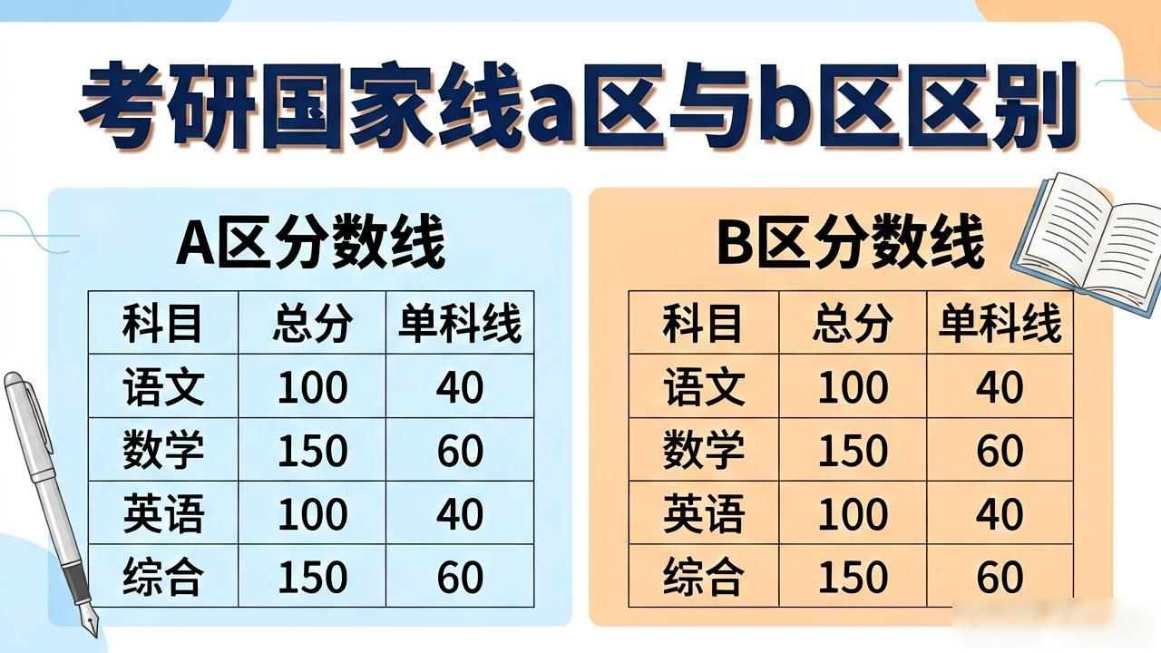 考研国家线A区B区区别_考研国家线划分标准_B区的一本和A区的二本